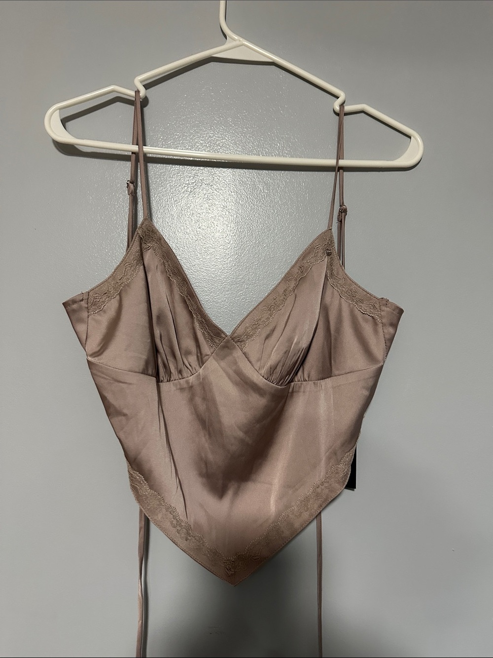 Grayish Purple Brooklyn Karma Bandana Tie Top